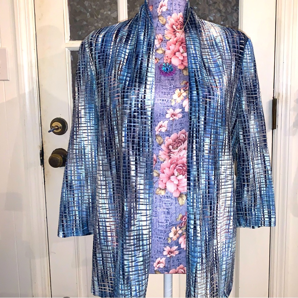 KASPER multicolor summer blazer size M